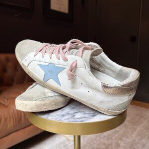AUTHENTIC * GOLDEN GOOSE * Barely Worn Super Star * Size 10